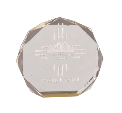 [OCT5GD] 5" Gold Octagon Acrylic Award