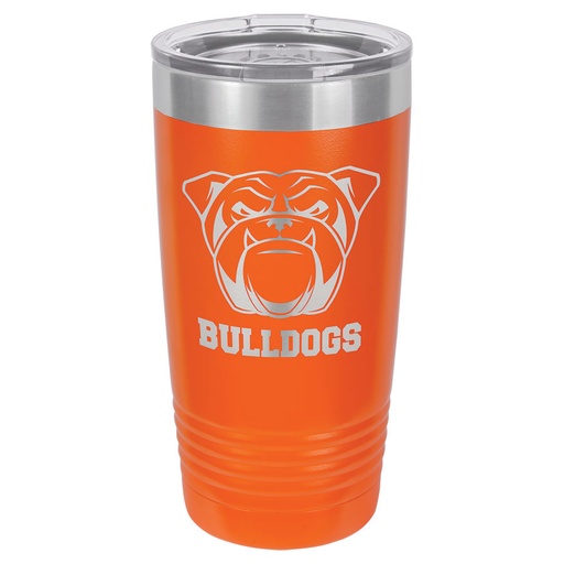 [LTM7212] Polar Camel 20 oz. Orange Ringneck Vacuum Insulated Tumbler w/Clear Lid