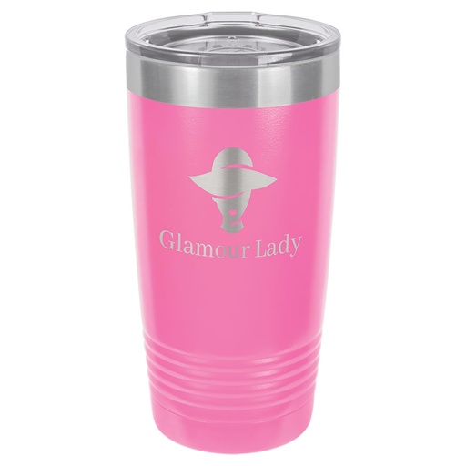[LTM7205] Polar Camel 20 oz. Pink Ringneck Vacuum Insulated Tumbler w/Clear Lid