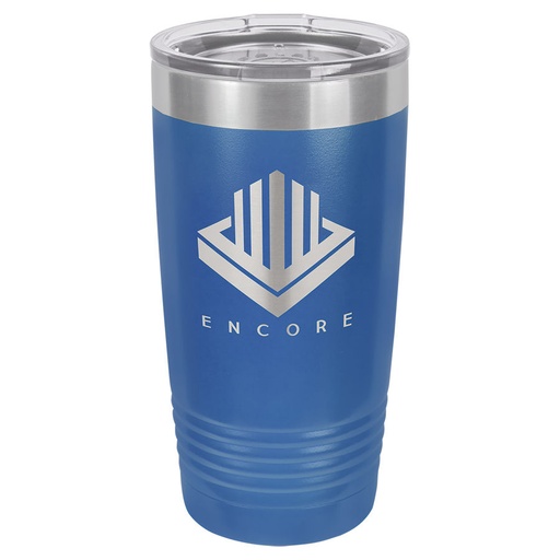 [LTM7204] Polar Camel 20 oz. Royal Blue Ringneck Vacuum Insulated Tumbler w/Clear Lid