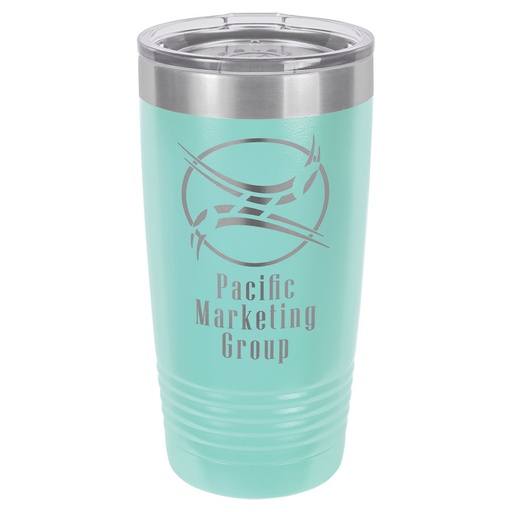 [LTM7206] Polar Camel 20 oz. Teal Ringneck Vacuum Insulated Tumbler w/Clear Lid