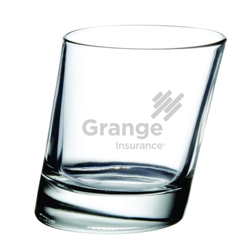 [GLS-L11006721] Libbey 11006721 Pisa 9.5 oz. Slanted Rocks / Old Fashioned Glass