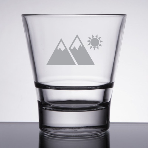 [GLS-L15712] Libbey 15712 Endeavor 12 oz. Stackable Rocks / Double Old Fashioned Glass