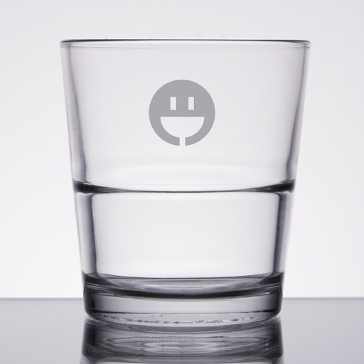 [GLS-L15769] Libbey 15769 Restaurant Basics 12 oz. Stackable Rocks / Double Old Fashioned Glass