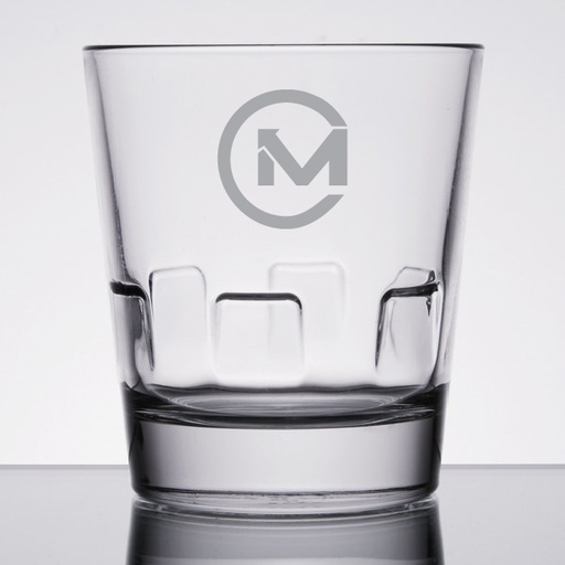 [GLS-L15963] Libbey 15963 Optiva 12 oz. Stackable Rocks / Double Old Fashioned Glass