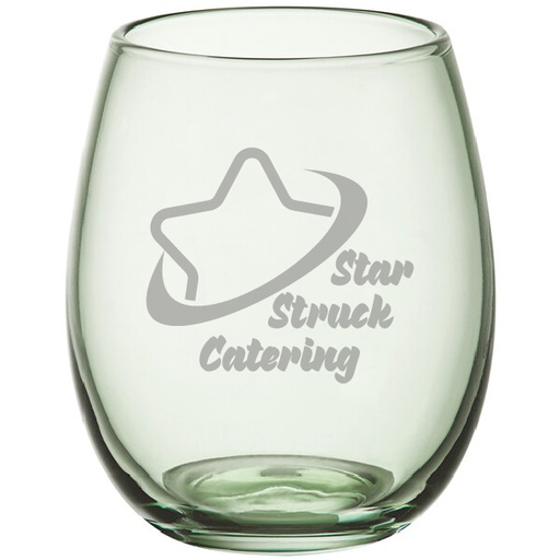 [GLS-A9510GR] Pangea 15 oz. Green Stemless Wine Glass