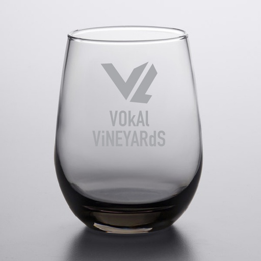 [GLS-L231SM] Libbey 231SM 15.25 oz. Moonstone Grey Stemless White Wine Glass