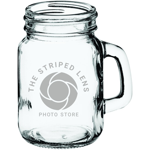 [GLS-A7106] Acopa Rustic Charm 4.75 oz. Mini Mason Jar with Handle