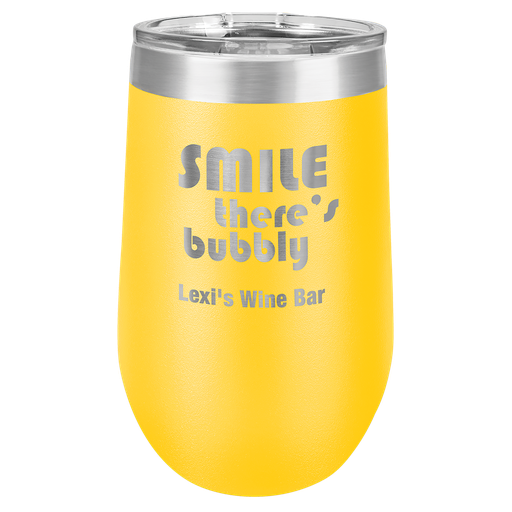 [LTM816] Polar Camel 16 oz. Yellow Vacuum Insulated Stemless Tumbler w/Lid