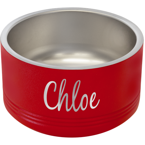 [LPB002] Polar Camel 18 oz. Red Pet Bowl