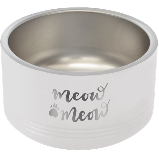 [LPB006] Polar Camel 18 oz. White Pet Bowl