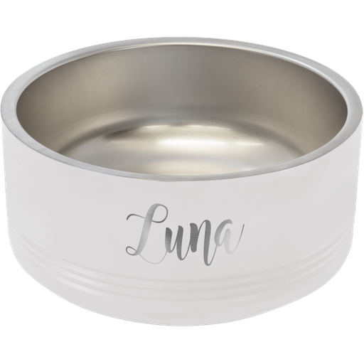 [LPB026] Polar Camel 32 oz. White Pet Bowl