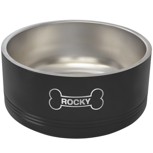 [LPB041] Polar Camel 64 oz. Black Pet Bowl