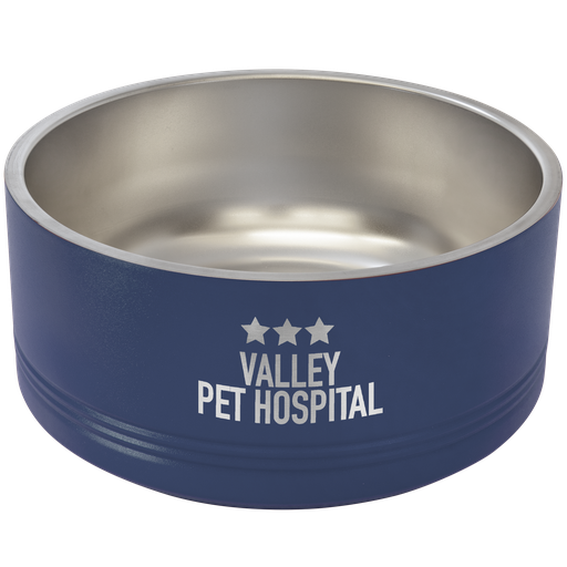 [LPB043] Polar Camel 64 oz. Navy Blue Pet Bowl