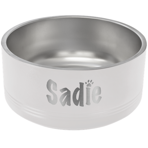 [LPB046] Polar Camel 64 oz. White Pet Bowl