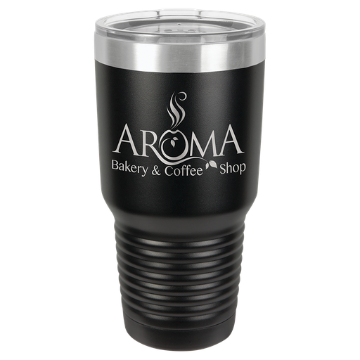 [LTM7316] Polar Camel 30 oz. Black Ringneck Vacuum Insulated Tumbler w/Lid & Silver Ring