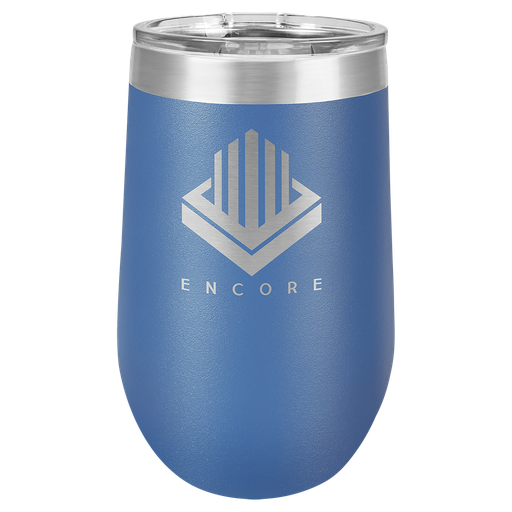 [LTM804] Polar Camel 16 oz. Royal Blue Vacuum Insulated Stemless Tumbler w/Lid