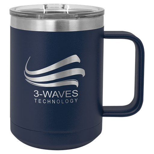 [LCM111] Polar Camel 15 oz. Navy Blue Vacuum Insulated Mug with Slider Lid