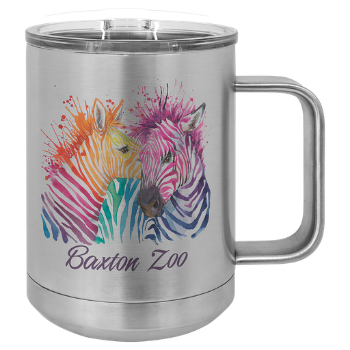 [SCM201] Sublimatable Polar Camel 15 oz. Stainless Steel Insulated Mug w/Slider Lid