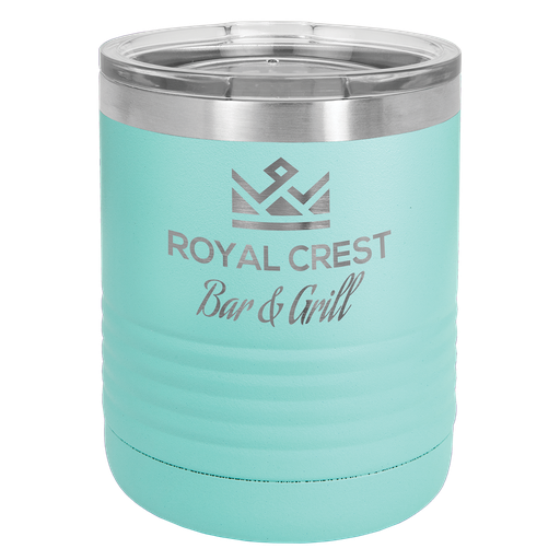 [LTM7106] Polar Camel Ringneck 10 oz. Teal Vacuum Insulated Tumbler with Clear Lid