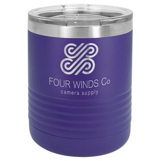 [LTM7109] Polar Camel Ringneck 10 oz. Purple Vacuum Insulated Tumbler with Clear Lid