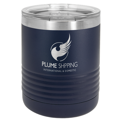 [LTM7111] Polar Camel Ringneck 10 oz. Navy Blue Vacuum Insulated Tumbler with Clear Lid