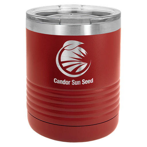 [LTM7113] Polar Camel Ringneck 10 oz. Maroon Vacuum Insulated Tumbler with Clear Lid