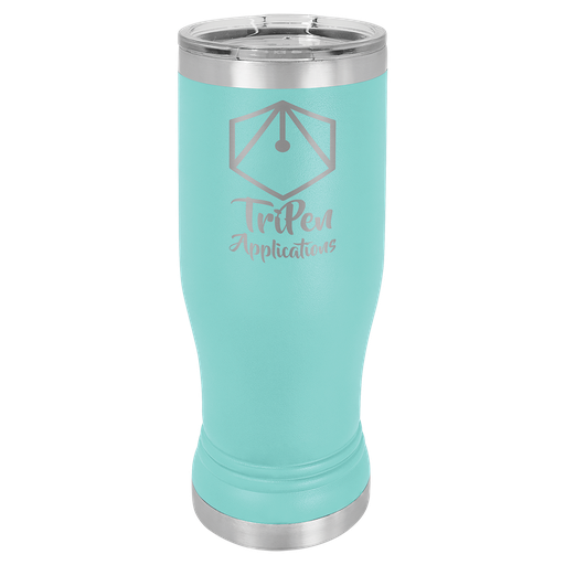 [LTM946] Teal 14 oz. Polar Camel Pilsner w/Clear Lid