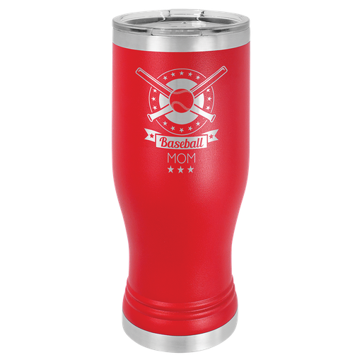 [LTM973] Red 20 oz. Polar Camel Pilsner w/Clear Lid
