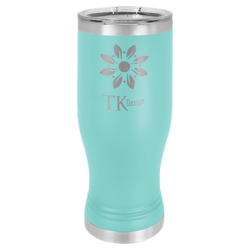 [LTM976] Teal 20 oz. Polar Camel Pilsner w/Clear Lid