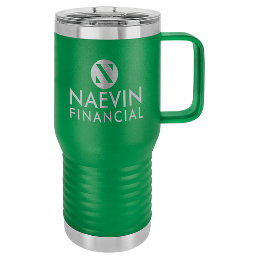 [LCM215] Polar Camel 20 oz. Green Vacuum Insulated Travel Mug with Slider Lid
