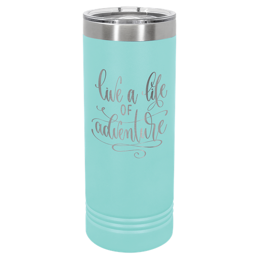 [LTM7006] Polar Camel 22 oz. Teal Blue Skinny Tumbler with Slider Lid