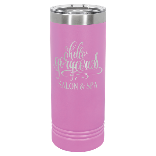 [LTM7008] Polar Camel 22 oz. Light Purple Skinny Tumbler with Slider Lid