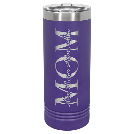 [LTM7009] Polar Camel 22 oz. Purple Skinny Tumbler with Slider Lid