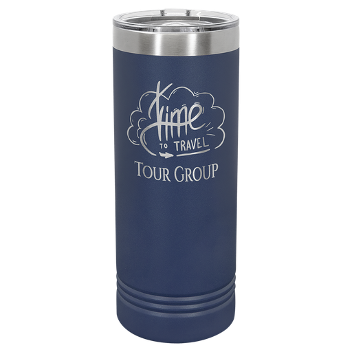 [LTM7011] Polar Camel 22 oz. Navy Blue Skinny Tumbler with Slider Lid