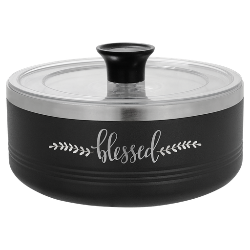 [LSB201] Polar Camel Black 1 1/4 Quart Serving Bowl with Lid