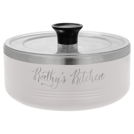 [LSB202] Polar Camel White 1 1/4 Quart Serving Bowl with Lid