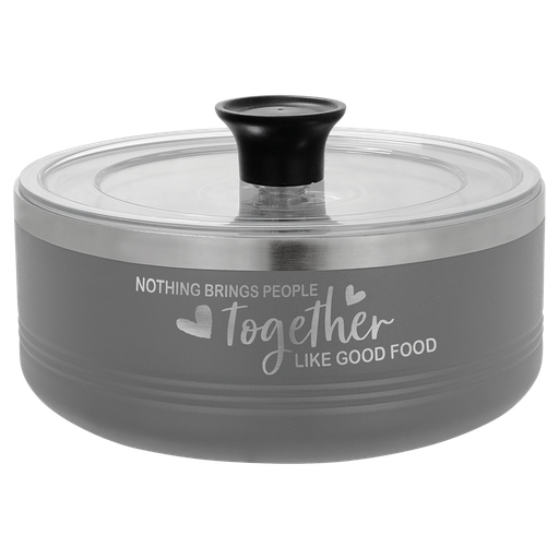 [LSB203] Polar Camel Gray 1 1/4 Quart Serving Bowl with Lid