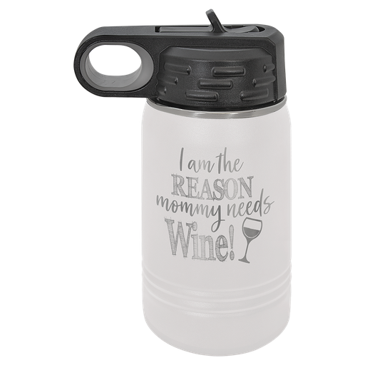 [LWB064] 12 oz. White Polar Camel Water Bottle