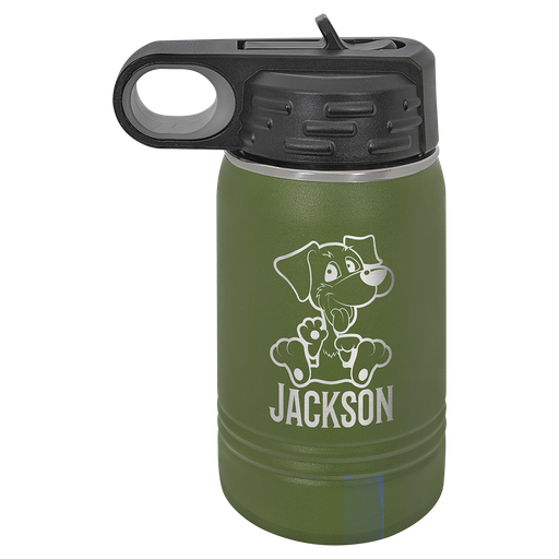 [LWB068] 12 oz. Olive Green Polar Camel Water Bottle