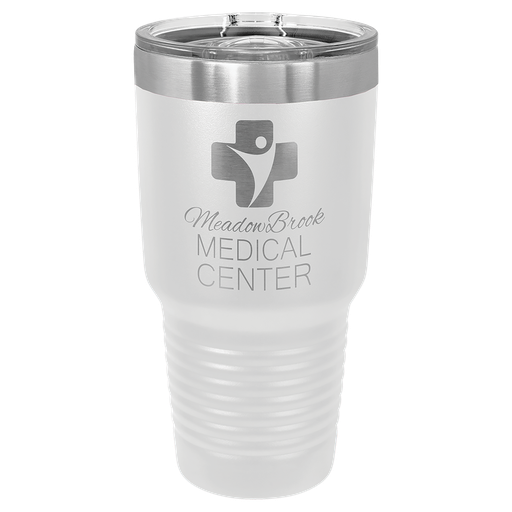 [LTM7364] Polar Camel 30 oz. White Ringneck Insulated Tumbler w/Slider Lid